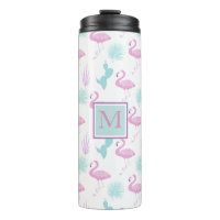 Tropischer Urlaub ⎢ Monogramm Thermaltumbler