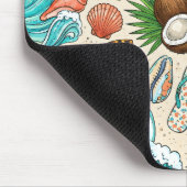 Tropischer Urlaub. Mousepad (Ecke)