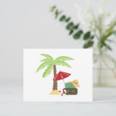 Tropischer Urlaub Postkarte (Stehend Vorderseite)