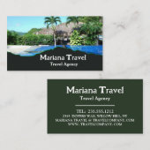 Tropischer Urlaub,Reise-Agent-Visitenkarte Visitenkarte (Vorne/Hinten)