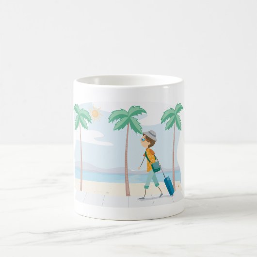 Tropischer Urlaub Reisende Spaß Beach Reisen Kaffeetasse