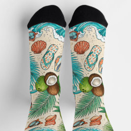Tropischer Urlaub. Socken