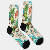 Tropischer Urlaub. Socken (Rechts)