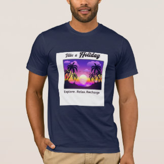 Tropischer Urlaubssonnenuntergang – Entdecken Ents T-Shirt