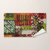 Tropischer Vintager 60er Hawaiisches Barktuch Badhandtuch Set (Handtuch)