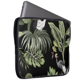 Tropischer Vintager Nachtkran, Palmen, Verbot Laptopschutzhülle (Vorne Rechts)