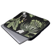 Tropischer Vintager Nachtkran, Palmen, Verbot Laptopschutzhülle (Vorne Knopf)