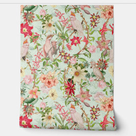 Tropischer Vintager Park Garden Chinoiserie Tapete