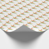 Tropischer Vogel aus Paradiespapier Geschenkpapier (Ecke)