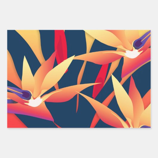 Tropischer Vogel des Paradieses Geschenkpapier Set (Vorderseite)