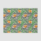 Tropischer Vogel des Paradieses Streifen Seidenpapier (Vorderseite)