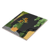 Tropischer Vogel des Paradieszentrums Fliese (Seite)