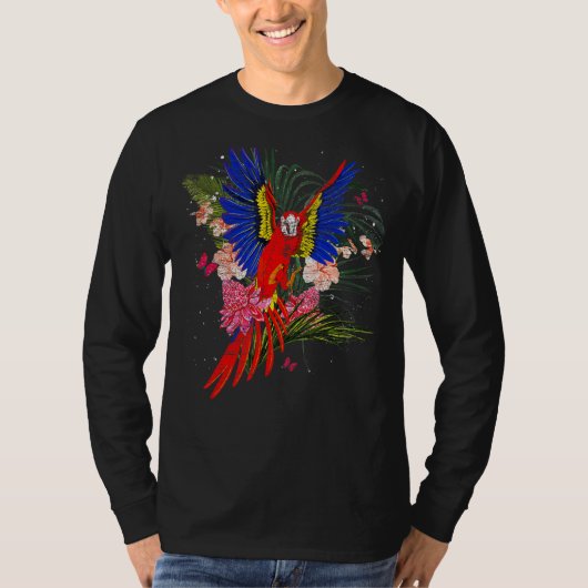 Tropischer Vogel-Dschungel T-Shirt (Vorderseite)