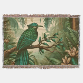 Tropischer Vogel im Grünen Dschungel 2 Decke