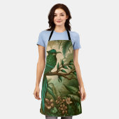 Tropischer Vogel im Grünen Dschungel 2 Schürze (Getragen)