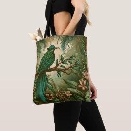 Tropischer Vogel im Grünen Dschungel 2 Tasche