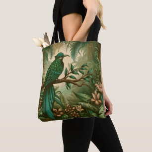 Tropischer Vogel im Grünen Dschungel 2 Tasche