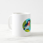 Tropischer Vogel Kaffeetasse (Vorderseite Links)