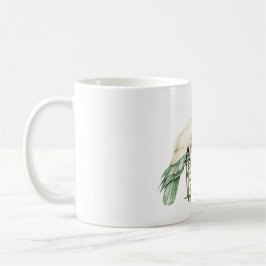 Tropischer Vogel Rosa Orchideen Blumen Aloha Kaffeetasse