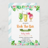 Tropischer Vorrat die Bareinladung Einladung (Vorne/Hinten)