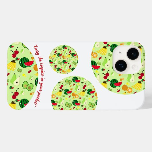 Tropischer Wahnsinn Case-Mate iPhone Hülle (Rückseite (Horizontal))