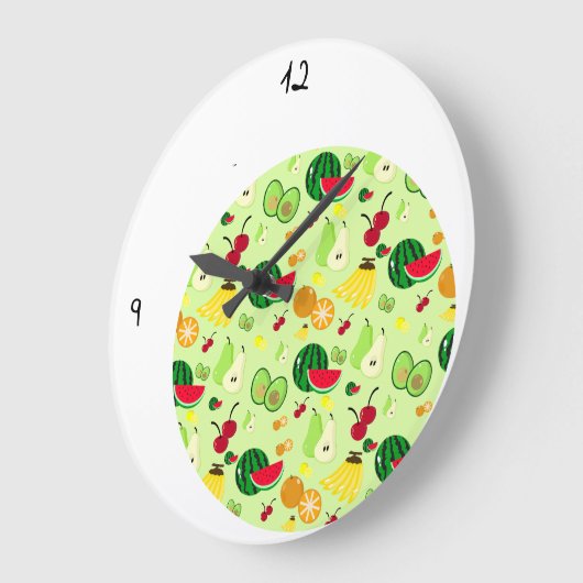 Tropischer Wahnsinn Große Wanduhr (Winkel)