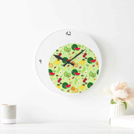 Tropischer Wahnsinn Große Wanduhr (Zuhause)