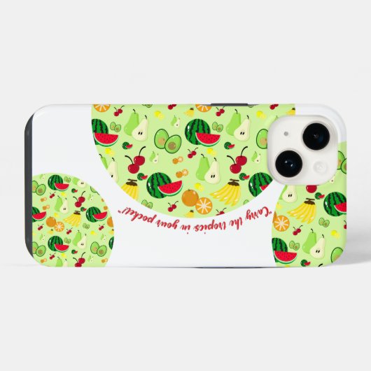 Tropischer Wahnsinn iPhone Hülle (Rückseite (Horizontal))