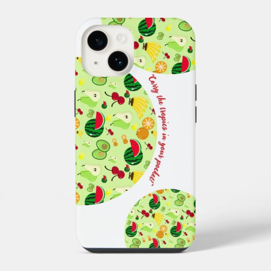 Tropischer Wahnsinn iPhone Hülle (Rückseite)