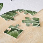 Tropischer Wald Blau Schmetterling Personalisierte Puzzle (Seite)