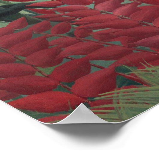 Tropischer Wald - Henri Rousseau Kunstschätze Poster (Ecke)
