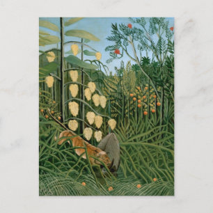 Tropischer Wald, Henri Rousseau Postkarte