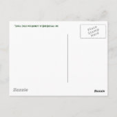 Tropischer Wald mit Affen Postkarte (Rückseite)