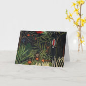 Tropischer Wald mit Affen von Henri Rousseau Karte (Gelbe Blume)