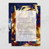 Tropischer Wald mit reduzierter Hochzeitstorte Ankündigung (Vorne/Hinten)