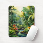 Tropischer Wald Mousepad (Mit Mouse)