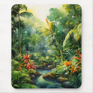 Tropischer Wald Mousepad