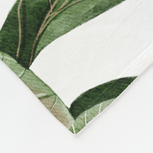 Tropischer Wald Niedlich Toucan Personalisierter N Fleecedecke (Ecke)