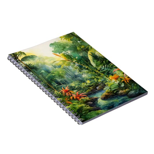 Tropischer Wald Notizblock (Rechte Seite)