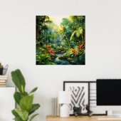 Tropischer Wald Poster (Heimbüro)