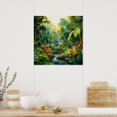 Tropischer Wald Poster (Küche)