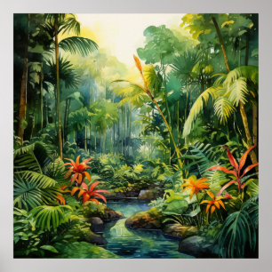 Tropischer Wald Poster