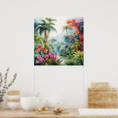 Tropischer Wald Poster (Küche)