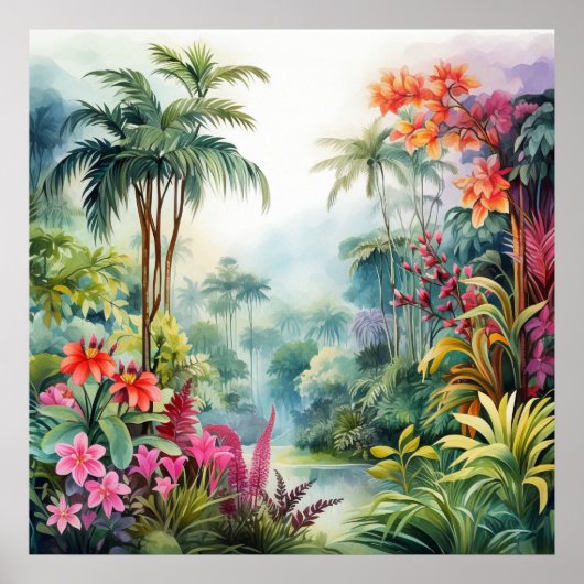 Tropischer Wald Poster (Vorne)