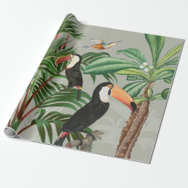 Tropischer Wald & Toucan Birds Geschenkpapier