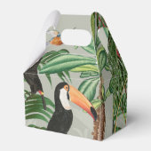 Tropischer Wald & Toucan Birds Geschenkschachtel (Rückseite)