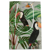 Tropischer Wald & Toucan Birds Mittlere Geschenktüte (Vorderseite)