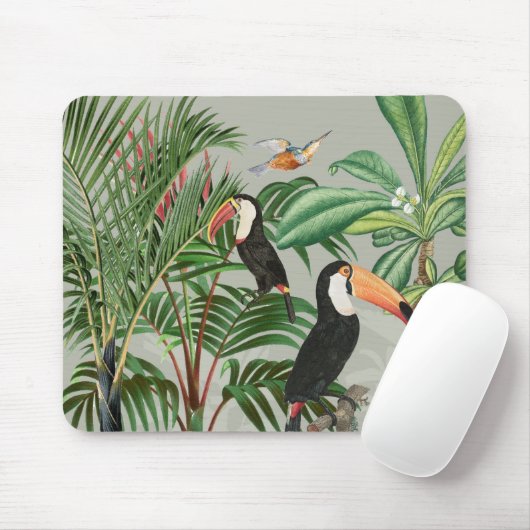 Tropischer Wald & Toucan Birds Mousepad (Mit Mouse)