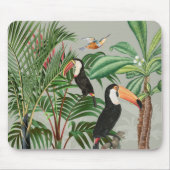 Tropischer Wald & Toucan Birds Mousepad (Vorne)