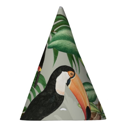 Tropischer Wald & Toucan Birds Partyhütchen (Rechts)